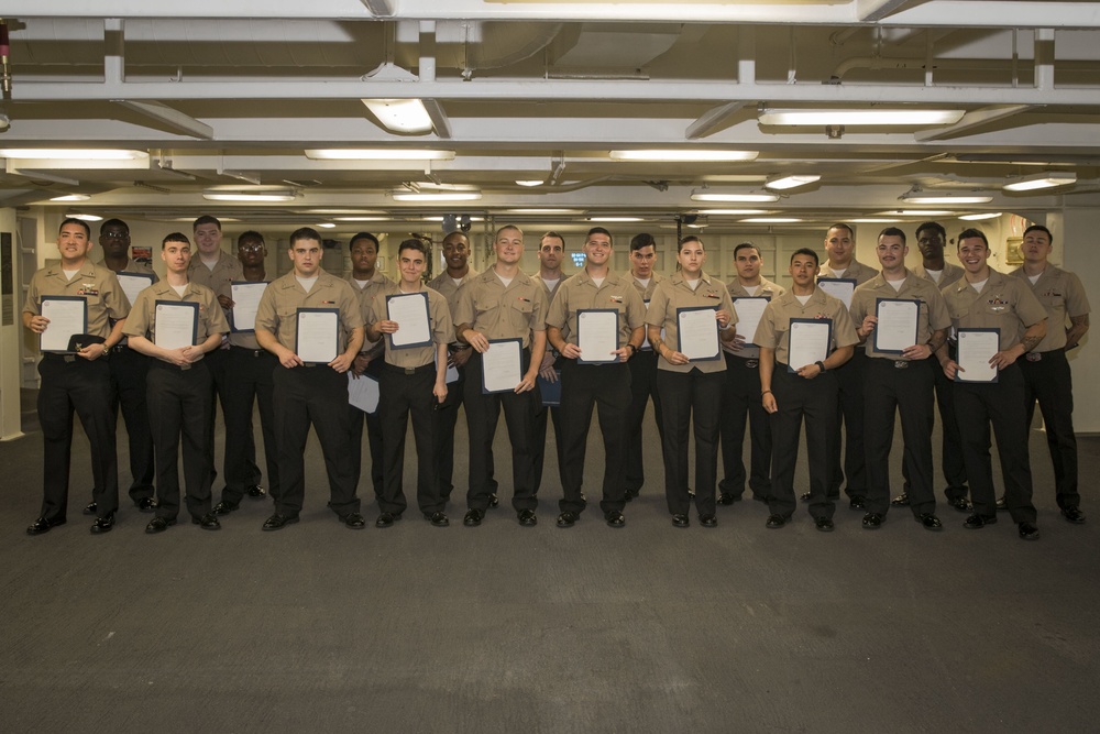 USS Gerald R. Ford Weapons Department Frocking