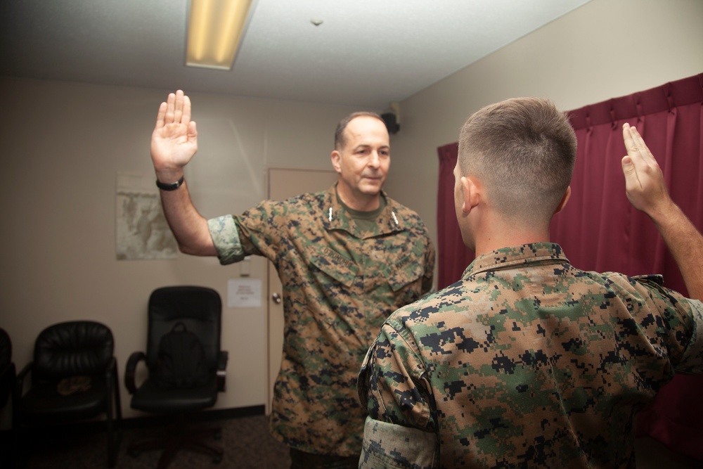 Lance Corporal Harris's Promotion Ceremony