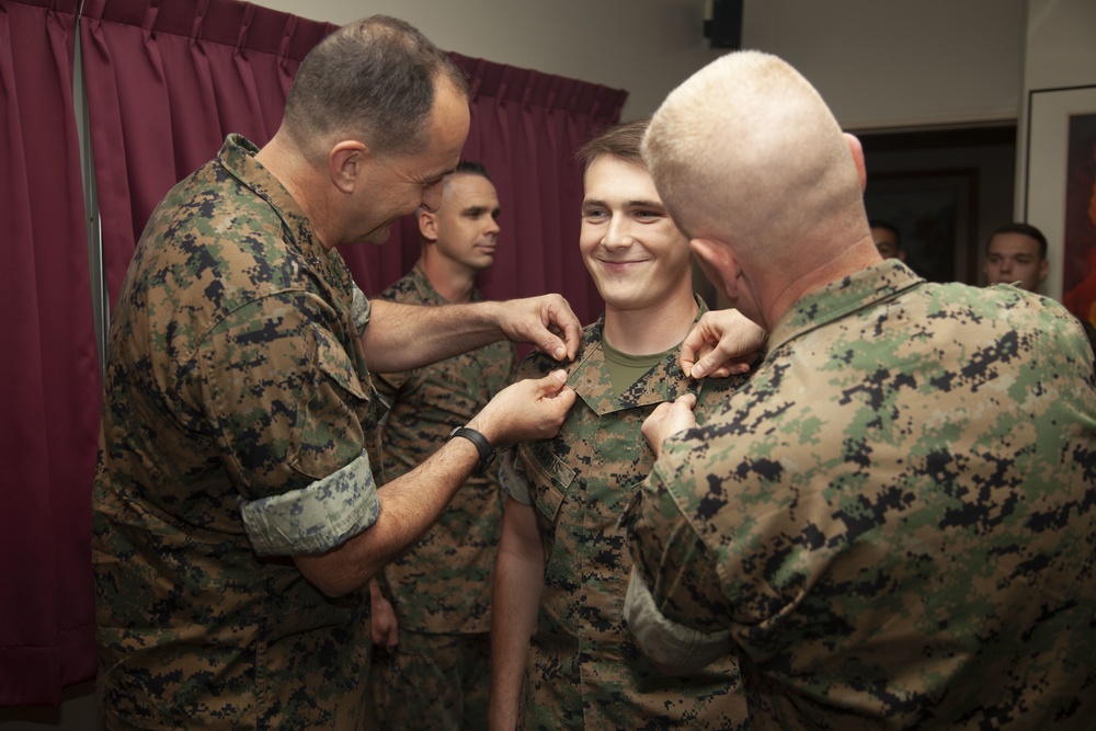 Lance Corporal Harris's Promotion Ceremony