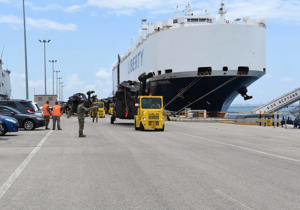 NAVSUP Fleet Logistics Center Sigonella Conducts Joint Intermodal Operations in Spain