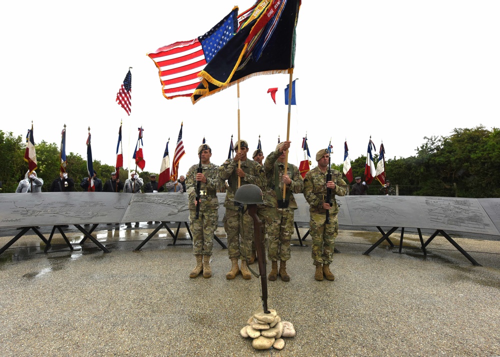 Pointe du Hoc Ranger Monument commemoration ceremony