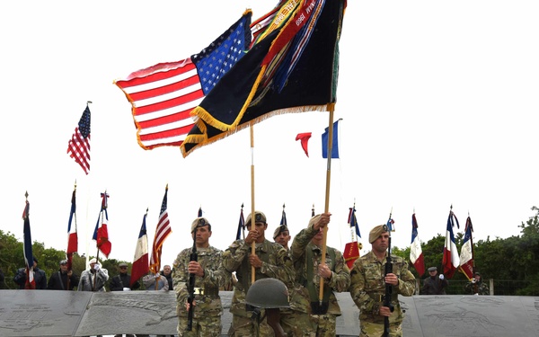 Pointe du Hoc Ranger Monument commemoration ceremony