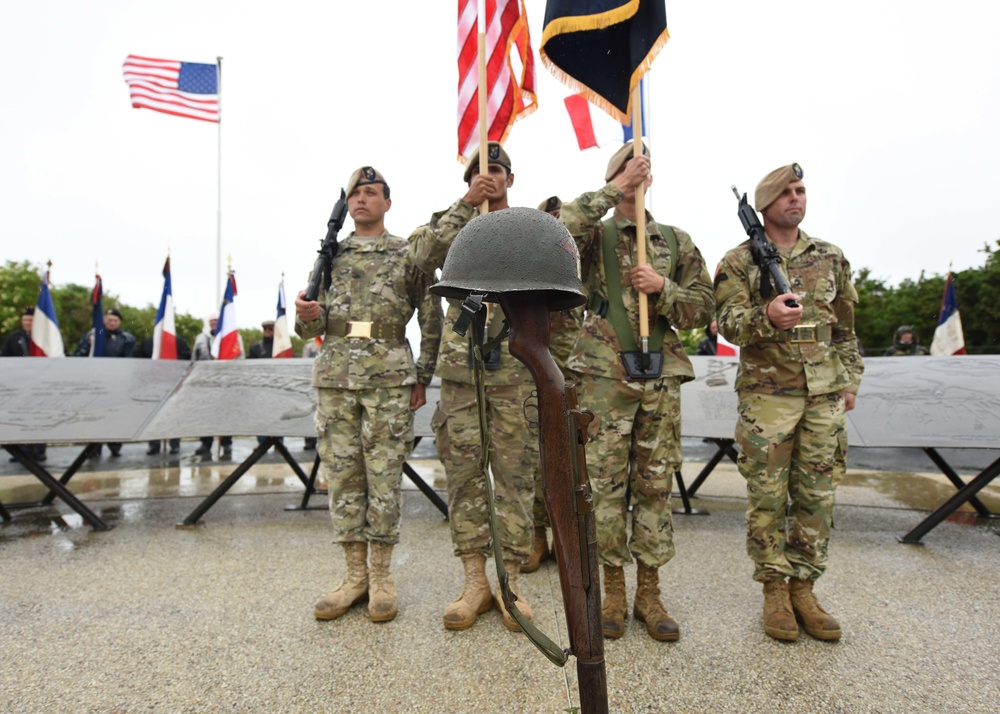 Pointe du Hoc Ranger Monument commemoration ceremony