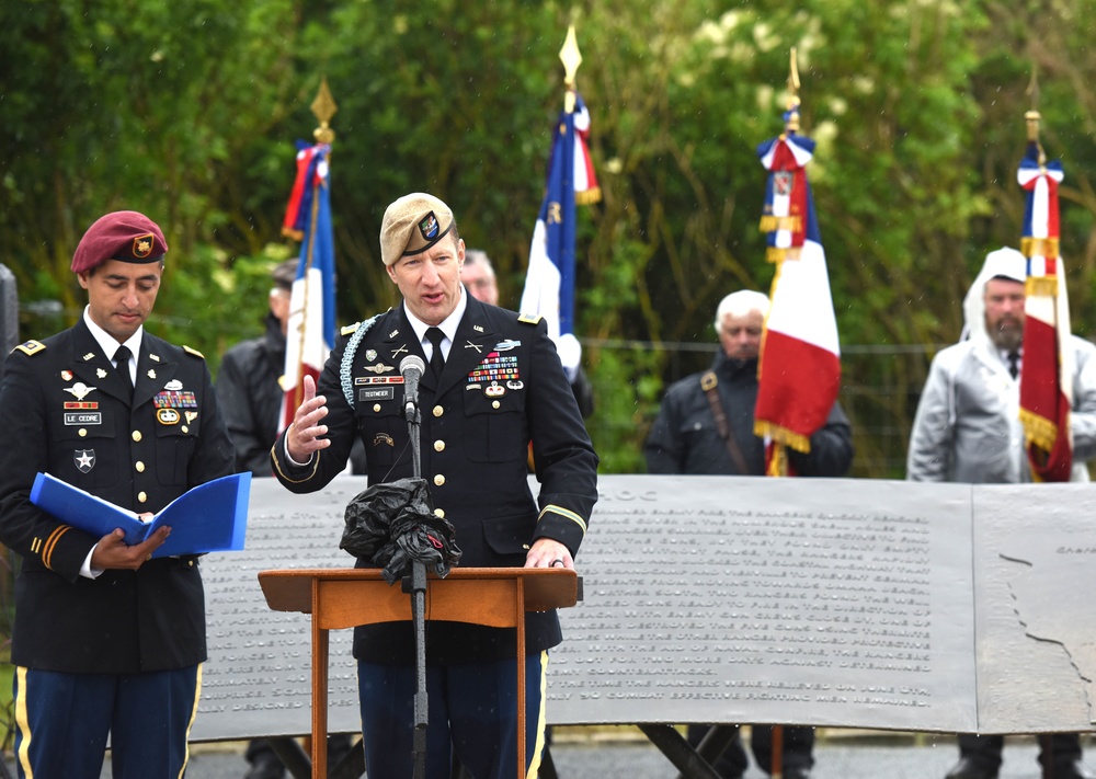 Pointe du Hoc Ranger Monument commemoration ceremony