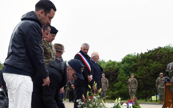 Pointe du Hoc Ranger Monument commemoration ceremony