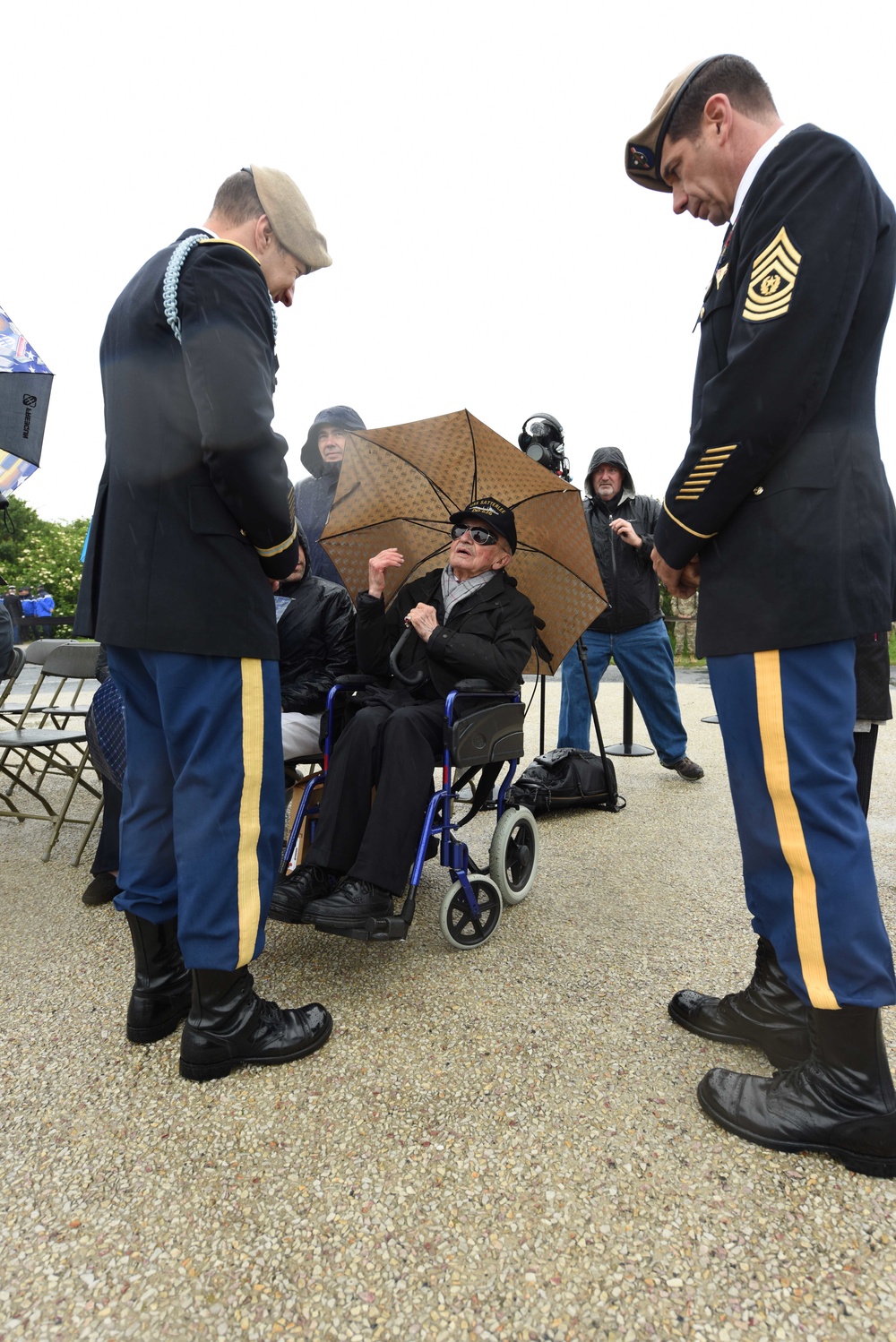 Pointe du Hoc Ranger Monument commemoration ceremony