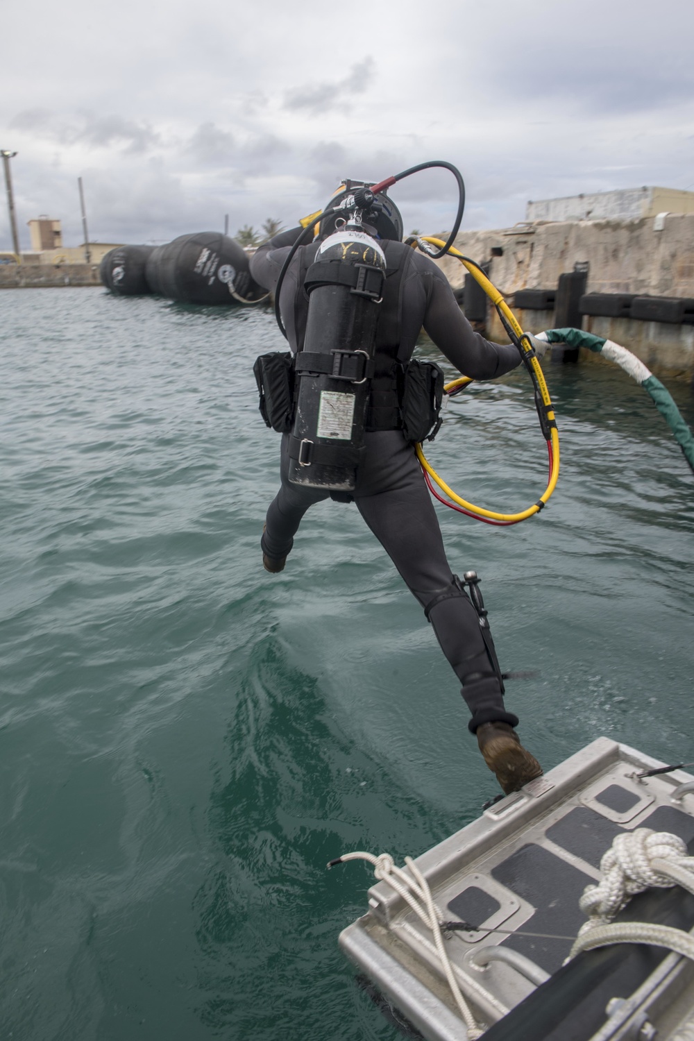 UCT 2 Conducts Underwater Welding Operations