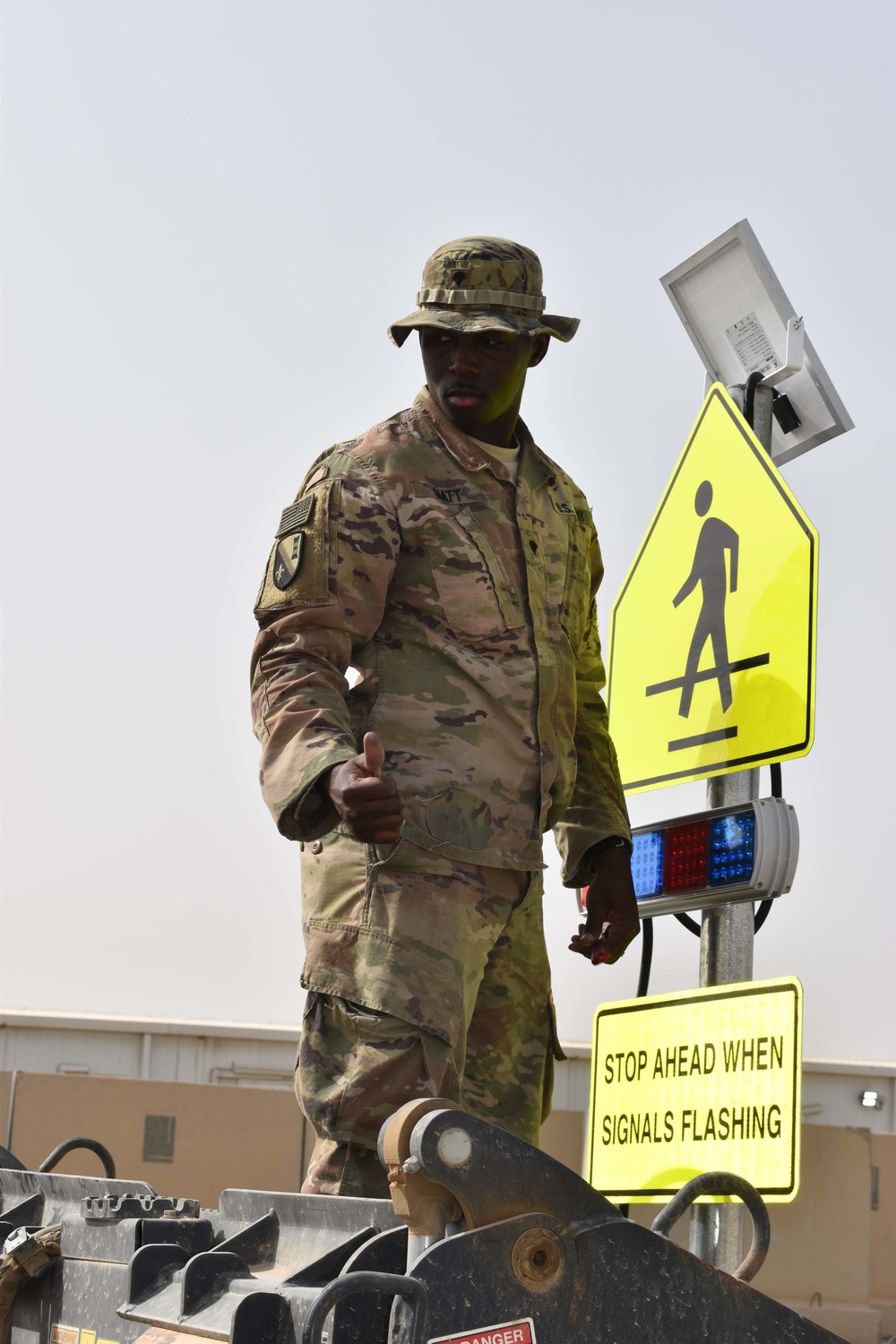 Solar Crosswalk Installation