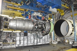 Free-jet engine test at AEDC facility sets record