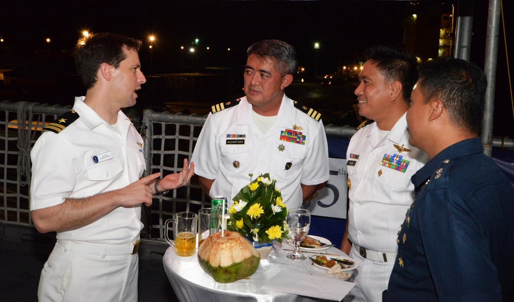 7th Fleet Deputy hosts reception for Filipino dignitaries aboard USNS Millinocket