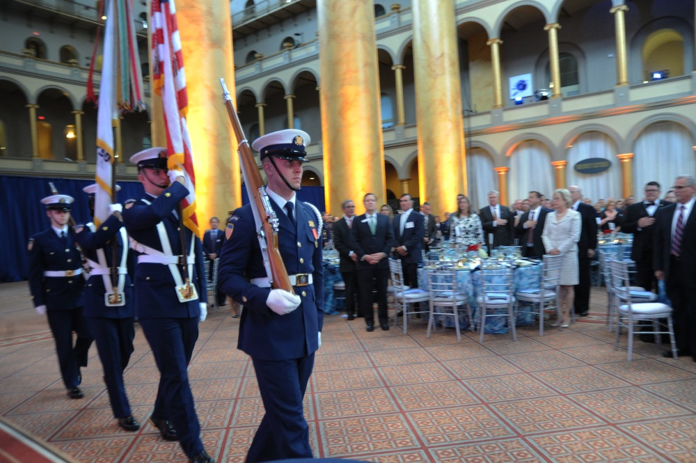 Coast Guard Honor Guard Presents Colors at Coast Guard Foundation Event