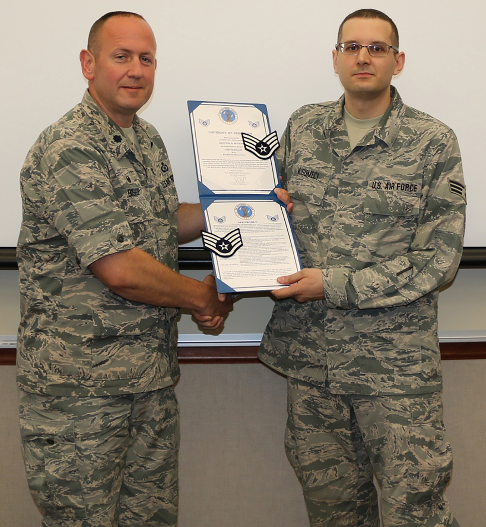 Musumeci Promoted to Staff Sergeant