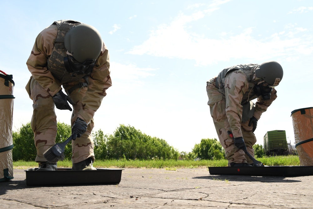 319 CES practices their war-time mission at Fargo ANG Base