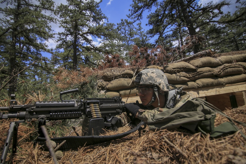 250th Finance Det. is trained in base defense by 174th Infantry Brigade