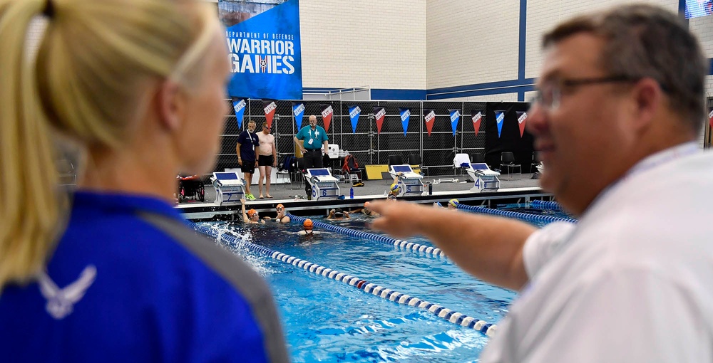 2018 DoD Warrior Games Air Force Swimming Practice