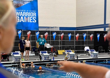 2018 DoD Warrior Games Air Force Swimming Practice