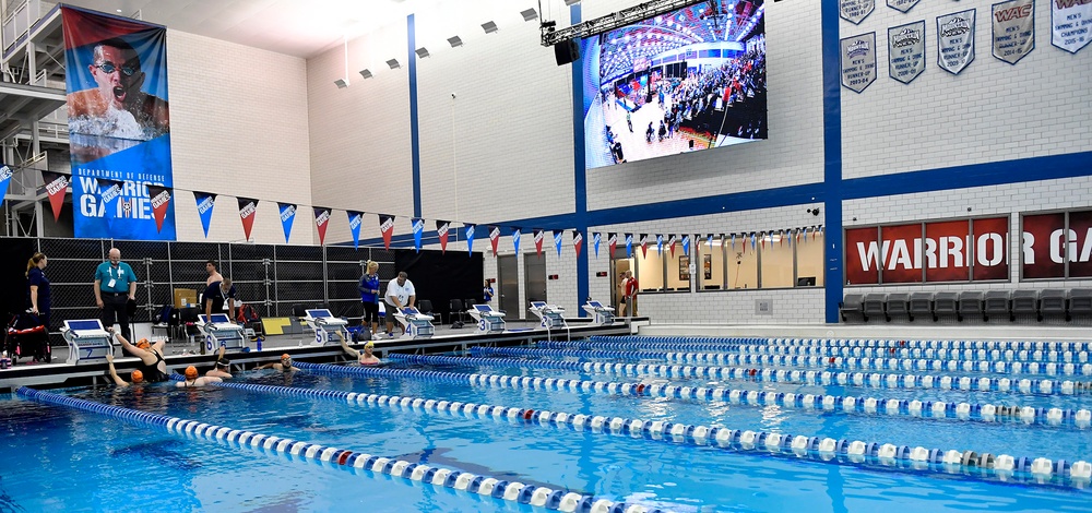 2018 DoD Warrior Games Air Force Swimming Practice