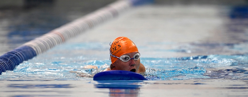 2018 DoD Warrior Games Air Force Swimming Practice