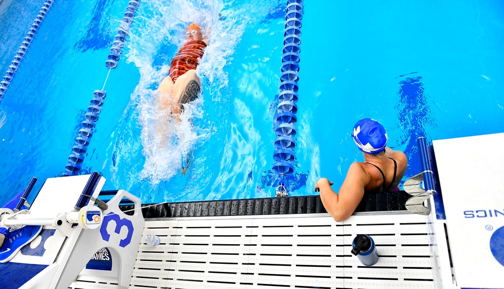 2018 DoD Warrior Games Air Force Swimming Practice