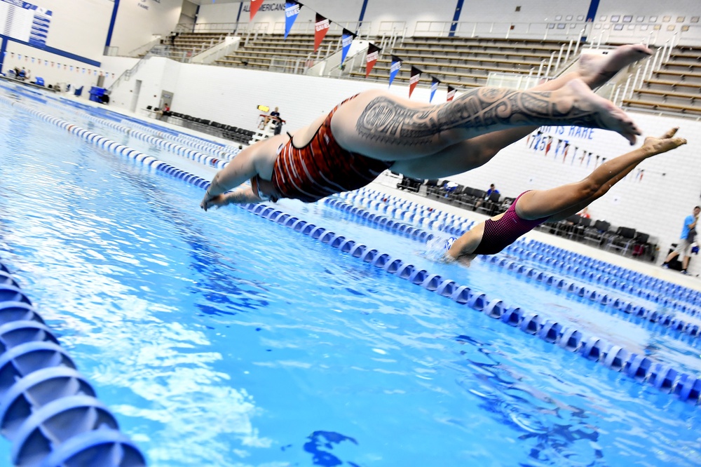 2018 DoD Warrior Games Air Force Swimming Practice