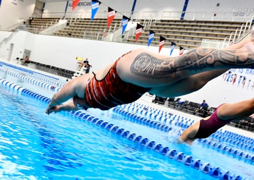 2018 DoD Warrior Games Air Force Swimming Practice