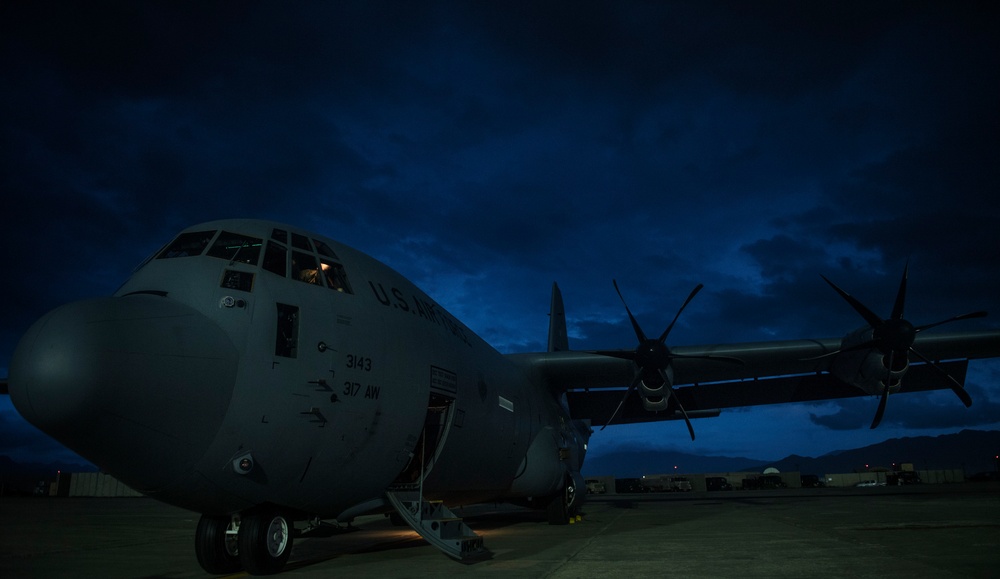 Fly Away Security Team Provides Security for a C-130