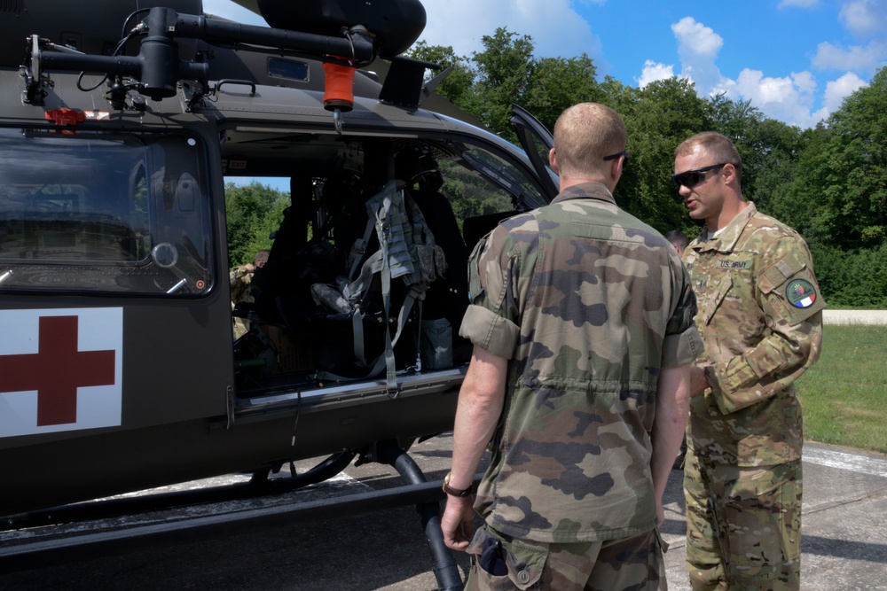 Strong Europe Tank Challenge MEDEVAC with French Soldiers