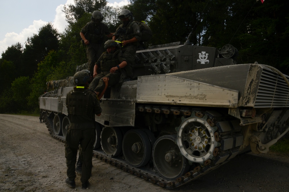 Strong Europe Tank Challenge MEDEVAC with Austrian Soldiers