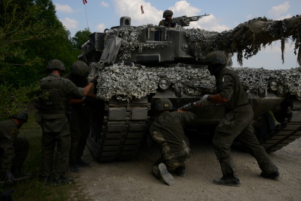 Strong Europe Tank Challenge MEDEVAC with Austrian Soldiers