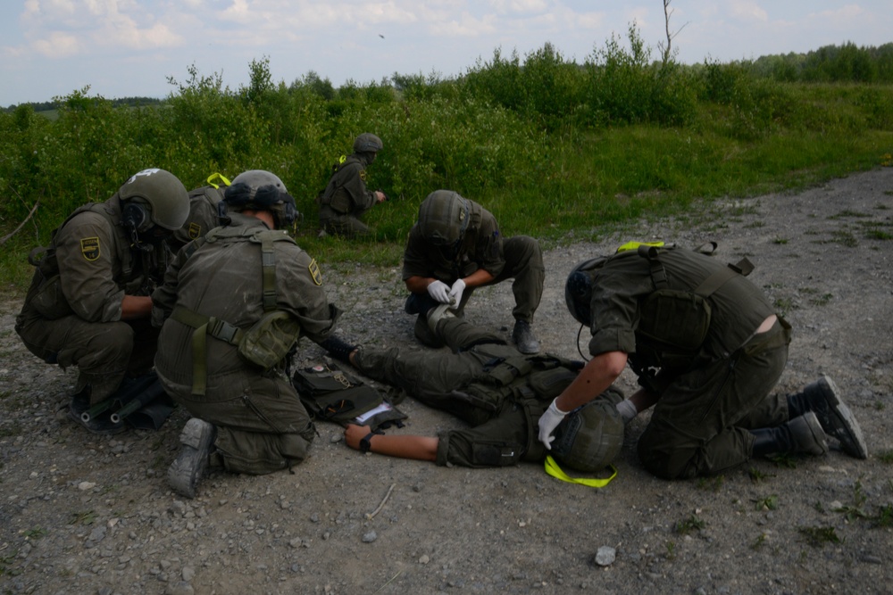 Strong Europe Tank Challenge MEDEVAC with Austrian Soldiers