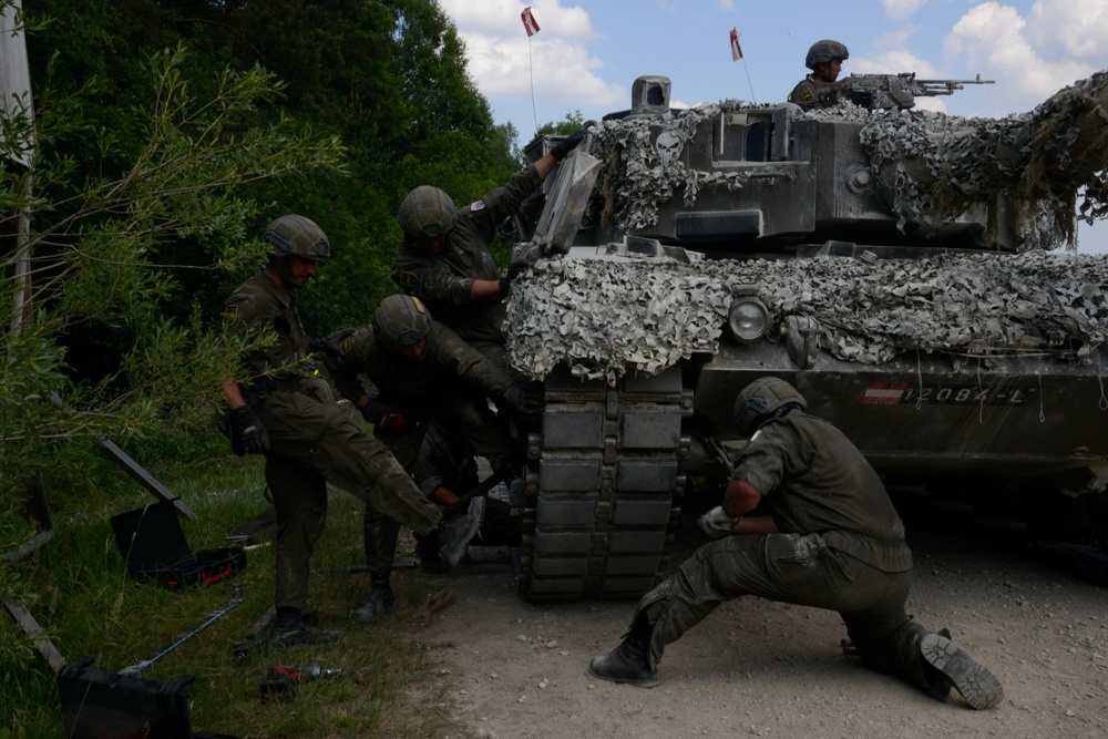 Strong Europe Tank Challenge MEDEVAC with Austrian Soldiers