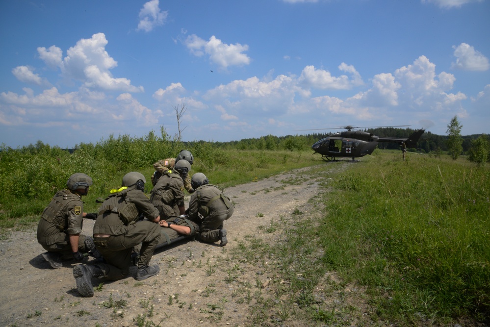 Strong Europe Tank Challenge MEDEVAC with Austrian Soldiers