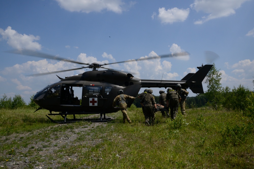Strong Europe Tank Challenge MEDEVAC with Austrian Soldiers