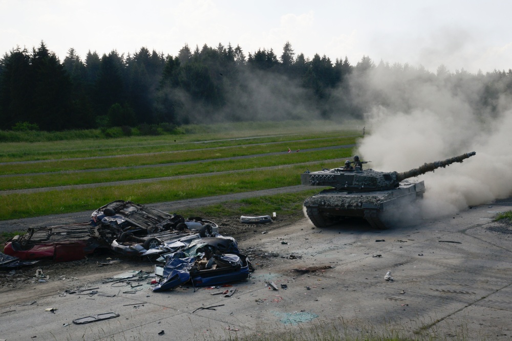 Strong Europe Tank Challenge Precision Driving Course with Austrian Soldiers