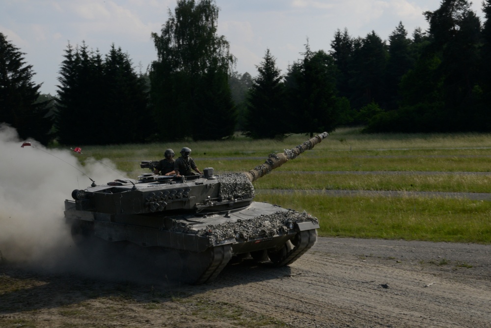 Strong Europe Tank Challenge Precision Driving Course with Austrian Soldiers