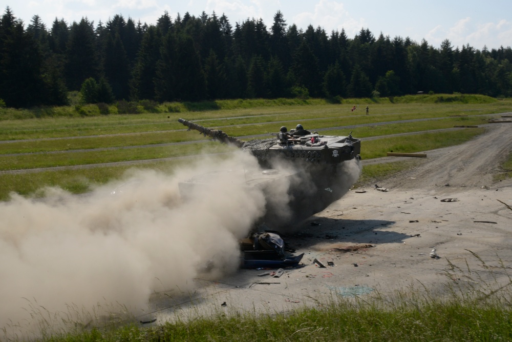 Strong Europe Tank Challenge Precision Driving Course with Austrian Soldiers
