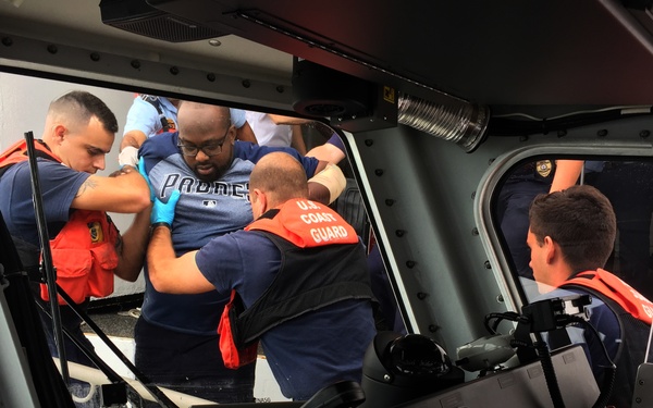 Coast Guard medevacs man from cruise ship in Tampa Bay, Fla.