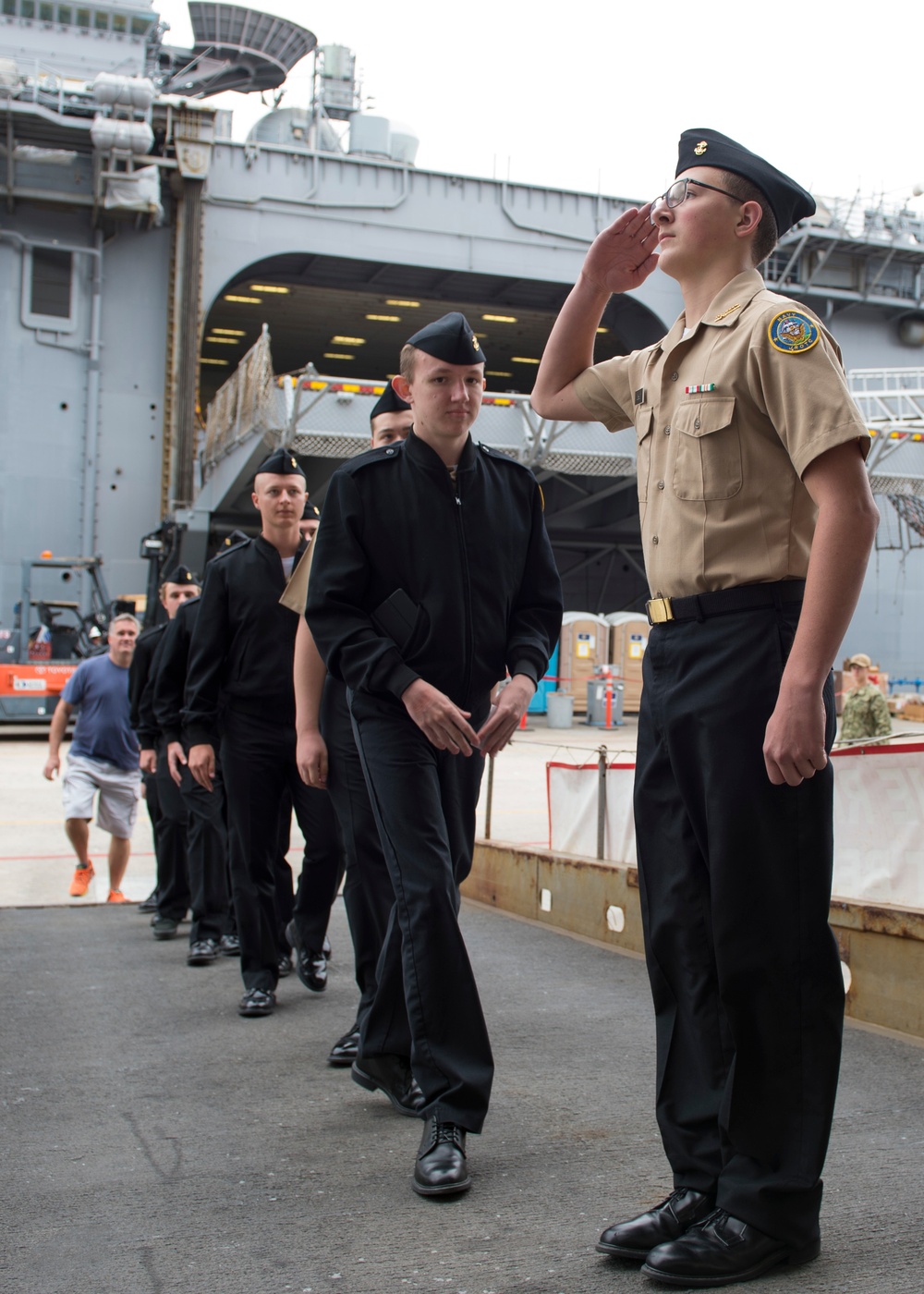 NJROTC Cadets Visit the USS Bonhomme Richard (LHD 6)