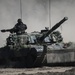 Polish soldiers kick the dust up during Saber Strike 18