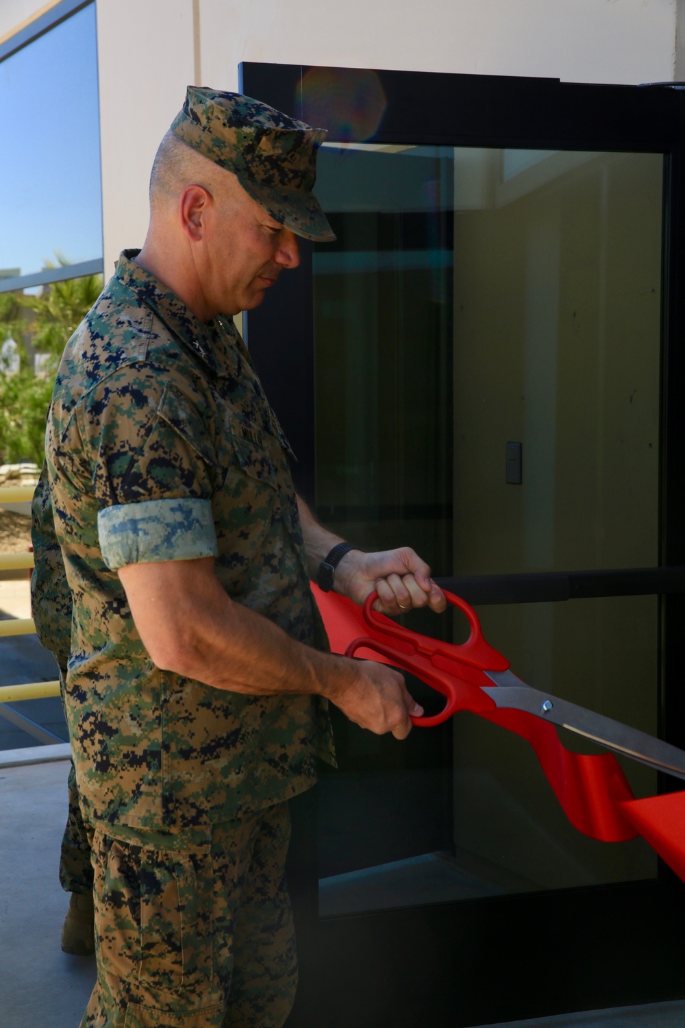 Ribbon cutting of Wilburn Gym, Combat Center’s newest workout facility