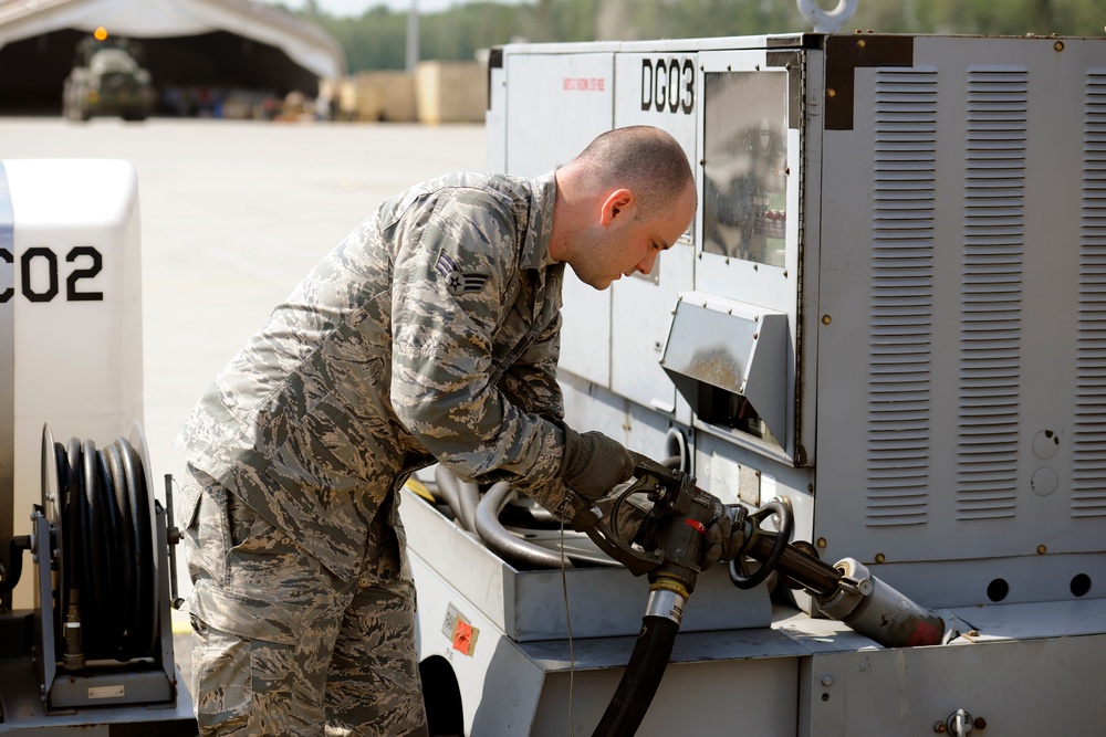 127th LRS fuel needs at Saber Strike