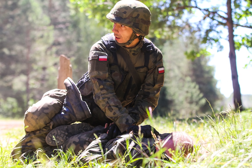 U.S., Polish Army Train Together During Saber Strike 18
