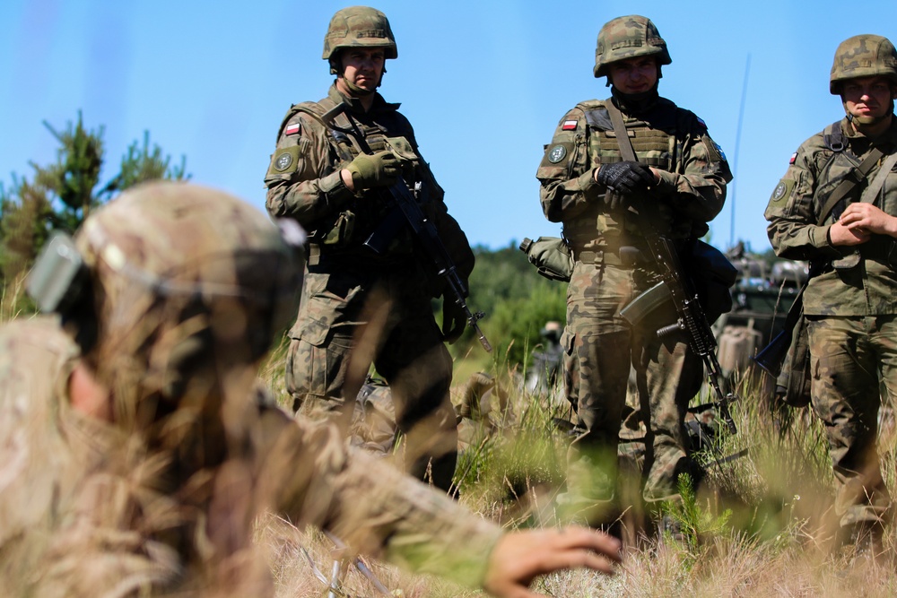 U.S., Polish Army Train Together During Saber Strike 18