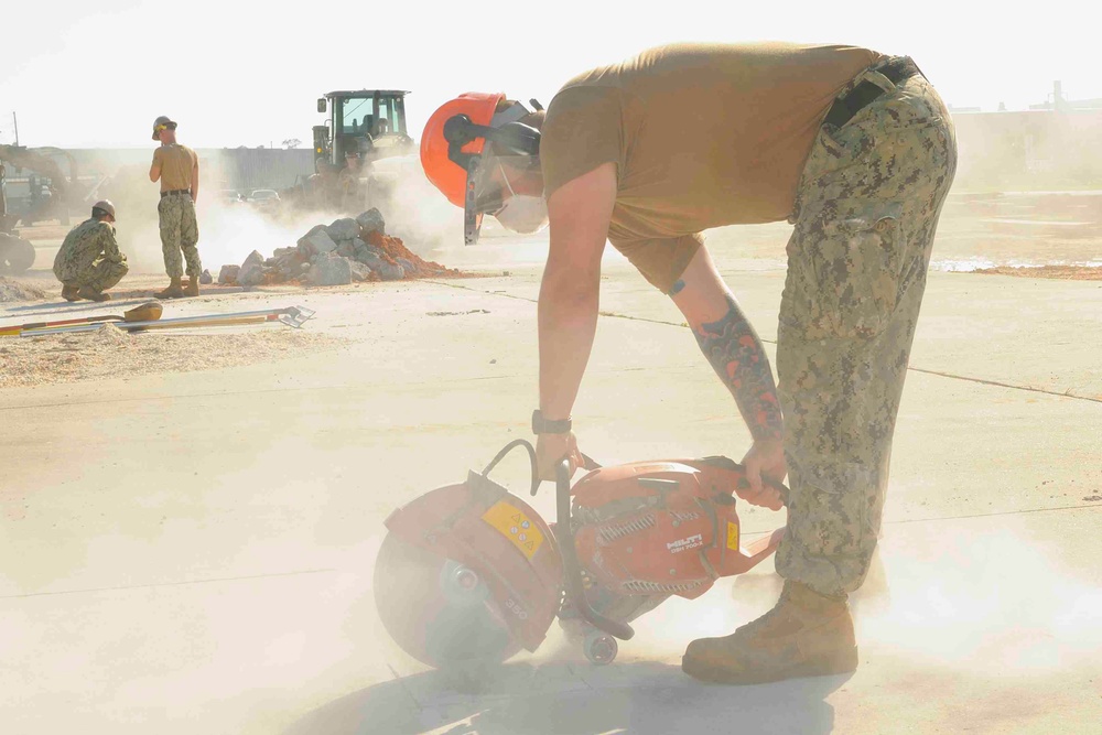 NMCB 1 Airfield Damage Repair