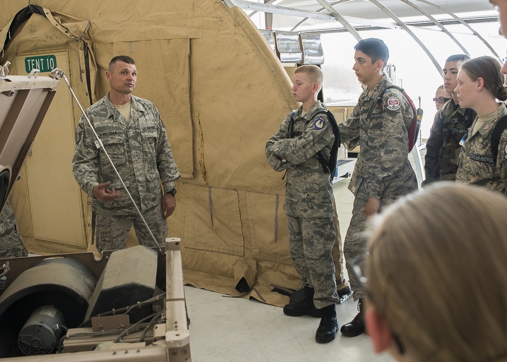 Civil Air Patrol cadets visit 188th Wing