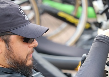 Burning rubber on hot pavement; Warrior Games style