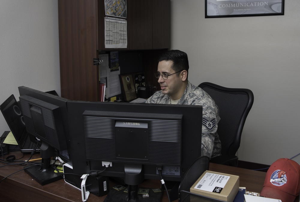 823rd RED HORSE Squadron communications keep Airmen connected