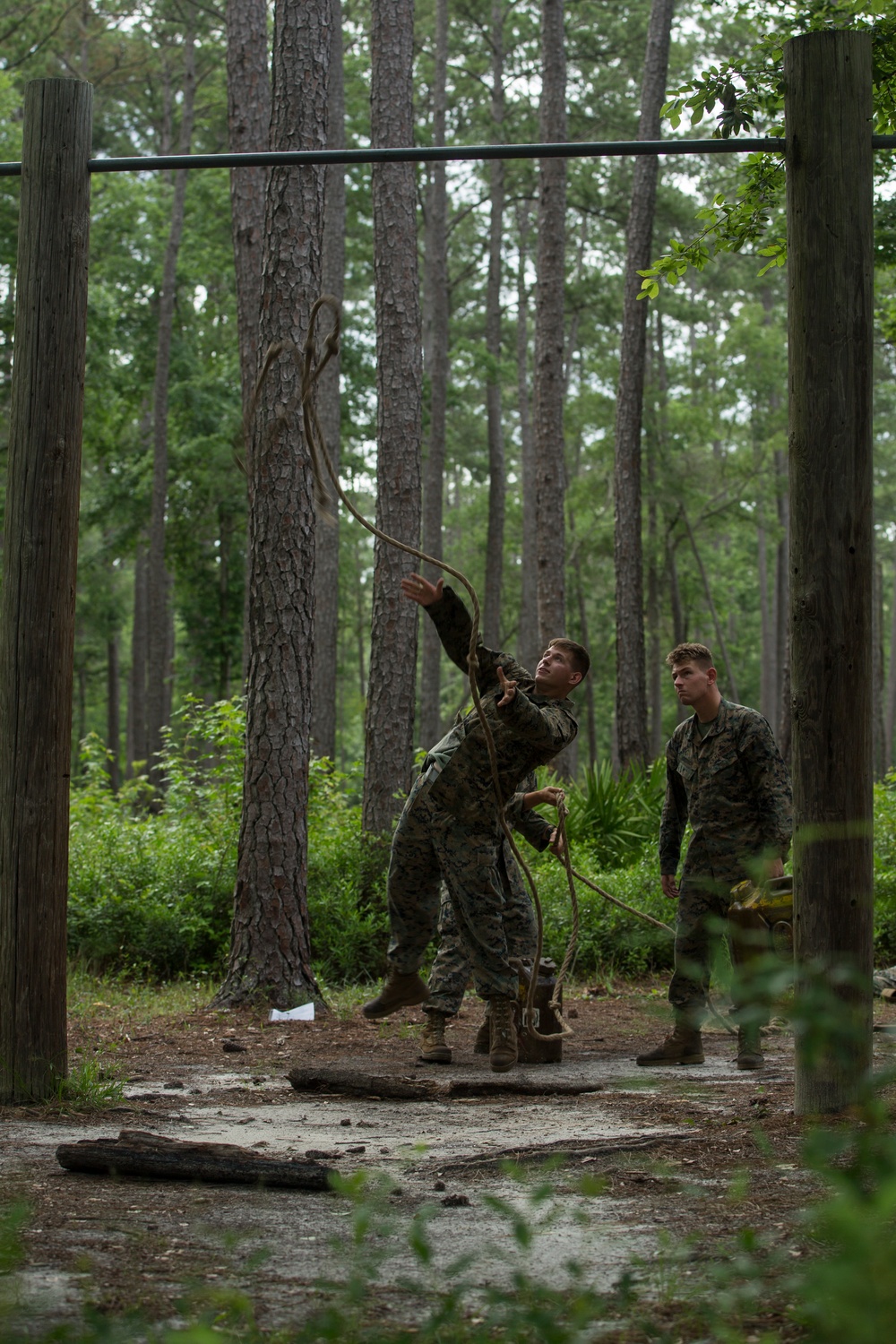 U.S. Marines Tackle the Leadership Reaction Course