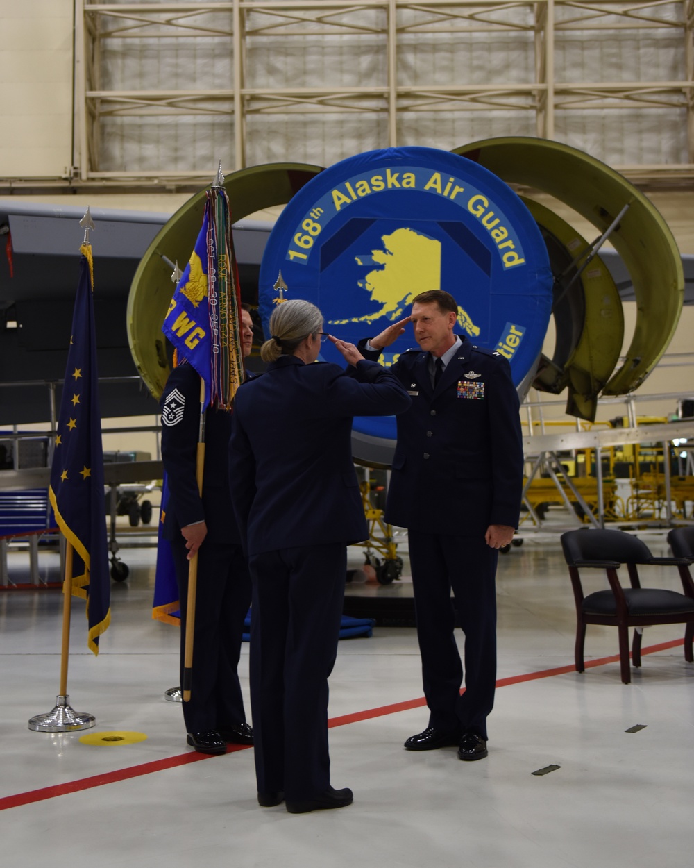 White takes command of the 168th Wing