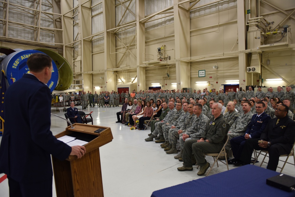 White takes command of the 168th Wing